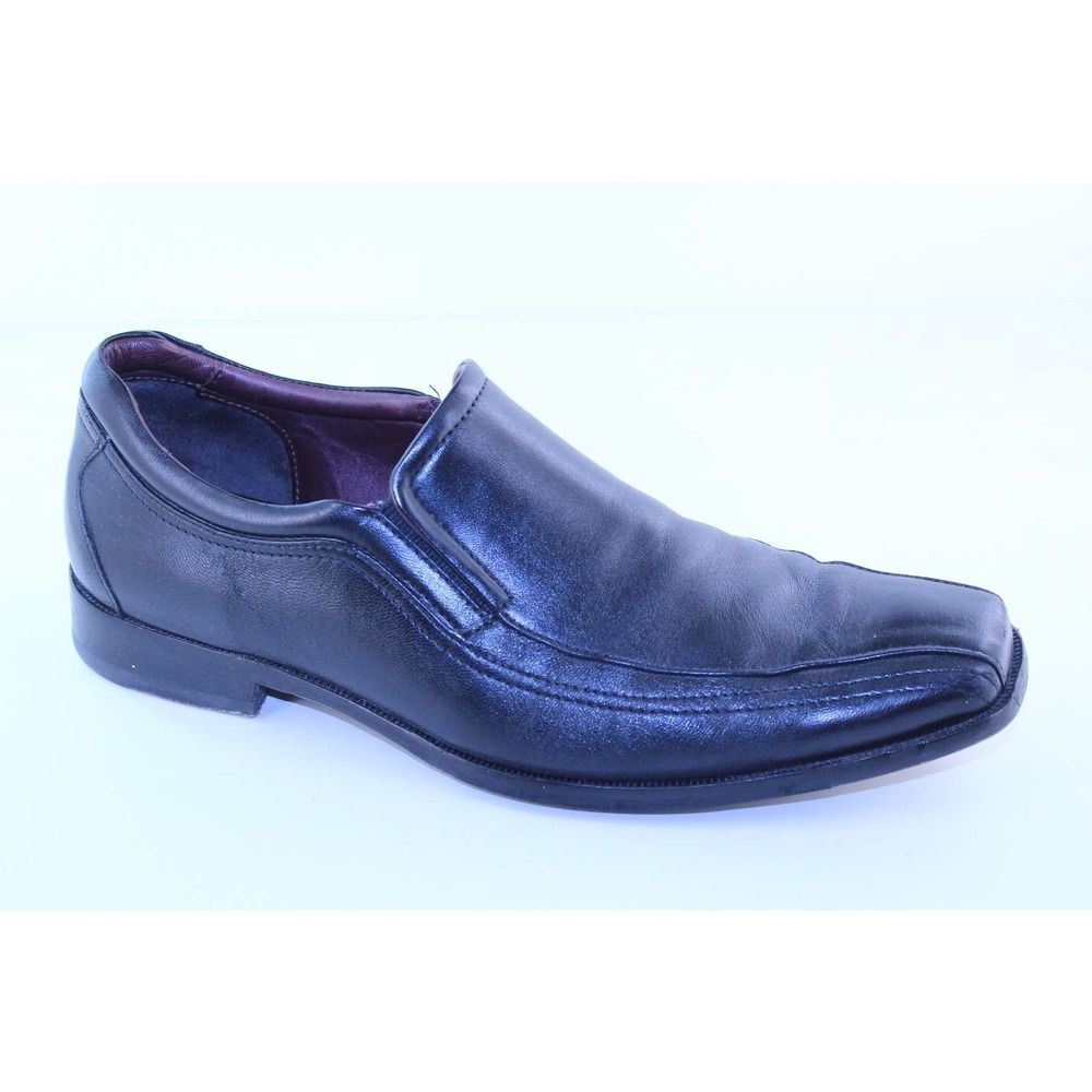 Johnston & Murphy Shaler Black Leather Loafers 8.5